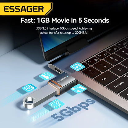 USB3.0 OTG Adapter Type-C USB-A Micro Female to USB Micro Ip Type-C Male Converter for Macbook Xiaomi Iphone OTG Adapter