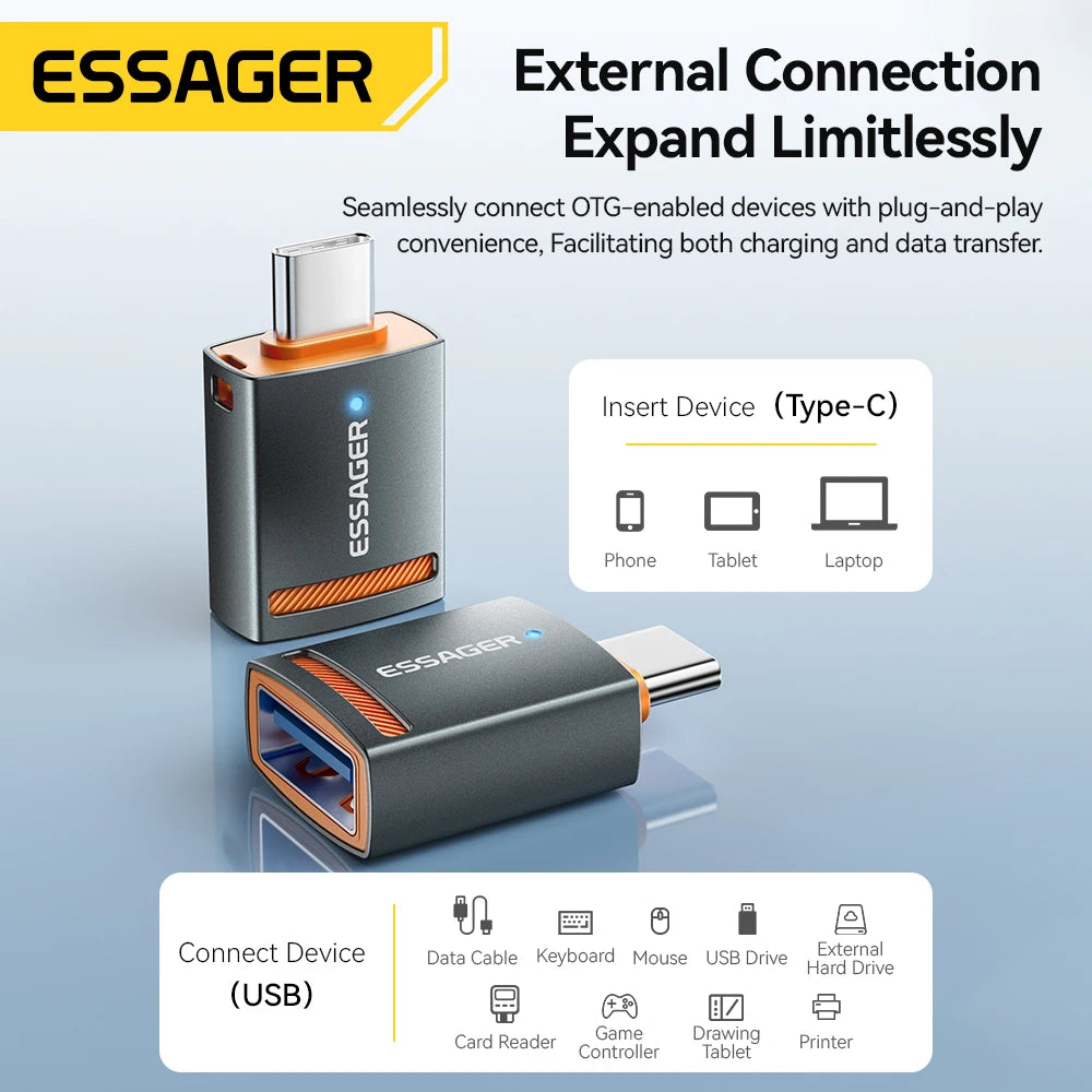 USB3.0 OTG Adapter Type-C USB-A Micro Female to USB Micro Ip Type-C Male Converter for Macbook Xiaomi Iphone OTG Adapter