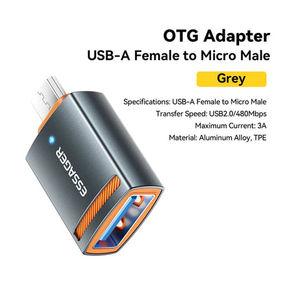 USB3.0 OTG Adapter Type-C USB-A Micro Female to USB Micro Ip Type-C Male Converter for Macbook Xiaomi Iphone OTG Adapter